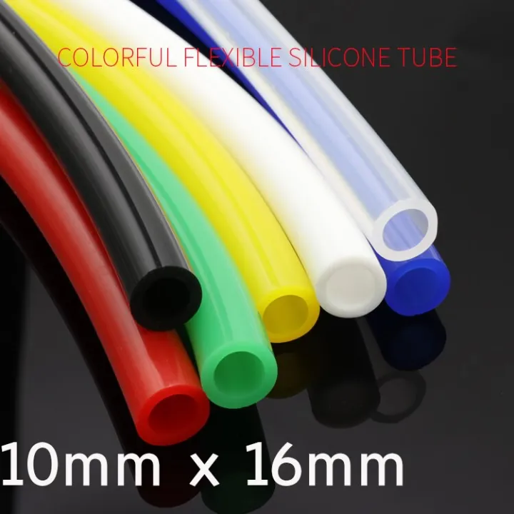 Colorful Flexible Silicone Tube ID 10mm X 16mm OD Food Grade Non-toxic ...