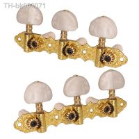 ┇✵☃ A Set Gold Classical Guitar Strings Tuners Tuning Pegs Keys Machine Heads With White Pearl Big Semicircle Button Accessories