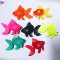 OT ปลาประดิษฐ์จำลองพลาสติกน่ารักปลาทอง Fish Tank Aquarium เครื่องประดับตกแต่ง (สีสุ่ม)