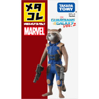 TOMY Duomei Marvel ฟิล์มโลหะผสมตุ๊กตาของเล่นเครื่องประดับตุ๊กตา HAND-made ROCKET Raccoon grut