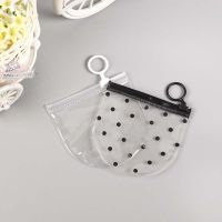 10pcs Ring Zipper Ziplock Bag Clear Dot Plastic PVC Packaging Bag For Jewelry/Cosmetic Storage Transparent Waterproof Bag
