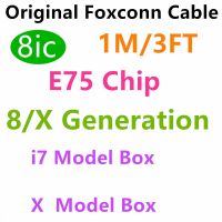 50pcs/lot Foxconn Cable Genuine Original 8IC E75 Chip USB Cable Charger 1M 3FT OD 3.0MM Data Sync Charging Cable For Phone 11 XS