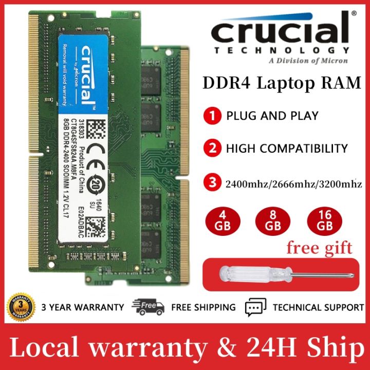 Crucial 16GB 260-Pin DDR4 SO-DIMM DDR4 3200 (PC4 25600) Laptop