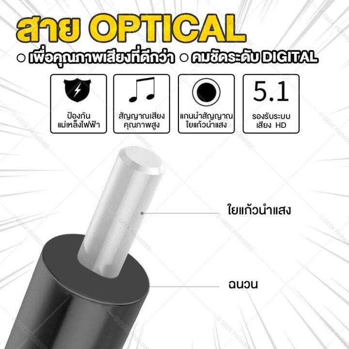 ใหม่-ความยาว-1-5-ม-สายสัญญาณเสียงออปติคัล-toslink-สายออปติคัลดิจิตอลสำหรับทีวี-เครื่องเสียง-โฮมเธียเตอร์-สายเคเบิลออปติคัลคุณภาพสูง-ระบบเสียงออปติคัลดิจิตอล-สายเคเบิลออปติคัลของเครื่องเล่น