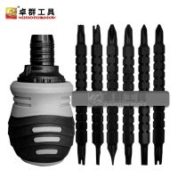 Industrial Grade Ratchet Dual-Purpose Screwdriver Double Head Mini Change Cone Retractable Labor-Saving Alloy Steel Small Fat Pier Screw