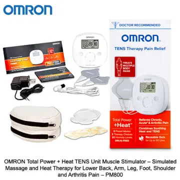  OMRON Max Power Relief TENS Unit Muscle Stimulator, Simulated  Massage Therapy for Lower Back, Arm, Shoulder, Leg, Foot, and Arthritis  Pain, Drug-Free Pain Relief (PM500) : Health & Household