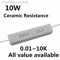 5pcs 10W 1.5 1.8 2 2.2 2.4 2.7 3 3.3 ohm 1.5R 1.8R 2R 2.2R 2.4R 2.7R 3R 3.3R Ceramic Cement Power Resistance Resistor 10W 5