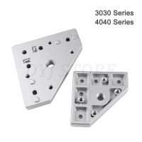 1/4Pcs Triangular End Face Connecting Plate  3030/4040 Series 90 Degree Aluminum Joining Plate for Aluminum profile 3D Printer Hand Tool Parts Accesso