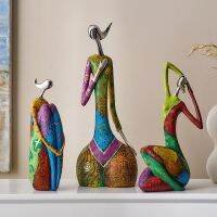 Nordic Creative Colorful Abstract Home Decoration Figure Sculpture Living Room Modern Art Figurine Desktop Decoration Gift Gifts