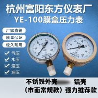 ۞ Hangzhou Fuyang Dongfang YE-100 membrane box pressure gauge natural gas pipeline kilopascal micro 25/40/60KPa