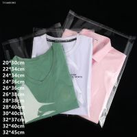 ◇﹍❉ 100pcs Transparent Clothes Storage Self Adhesive Bags Accessories Gift Packaging Travel Suitcases Duvet Organizer Plastic Bag