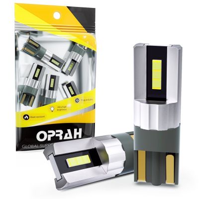 【CW】Oprah Super Bright 2pcs W5W LED T10 CSP Canbus Car Lights 1860SMD No Error For 12V Car License Plate Bulb Door Lamp White Amber