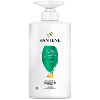 LeeMart แชมพู แพนทีน Pantene 380ML ยาสระผม แพนทีล ทำความสะอาดเส้นผม แพนทิน สูตร ซิลกี้สมูท สีเขียว ขนาด 380 มล.