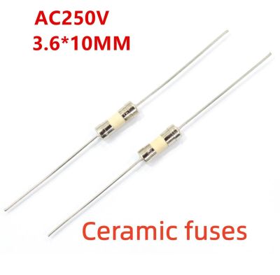 Hot Selling 10PCS 3.6X10 5*20Mm Fast Break Ceramic Fuse Slow Blow Tube Fuse With A Pin 250V 0.5A 1A 2A 3A 4A 5A 6A 7A 8A 10A 12A 15A 20A 25A