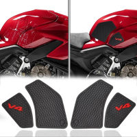 สำหรับ Ducati V4 Panigale V4S V4 S 2018 2019 2020 2021ถังน้ำมันเชื้อเพลิงแผ่นจับเข่าฉุด