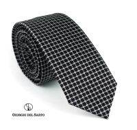 Giorgio Del Sarto Necktie 6 cm Grey with Fabric Texture เนคไทสีเทามีเท็กเจอร์