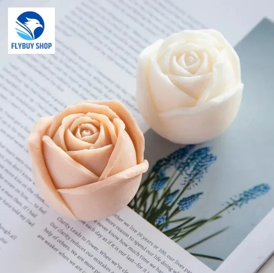 3D Rose Shape Ice Cube Mold Silicone Baking Mold Ice Cream Mould Flower Ice  Cube