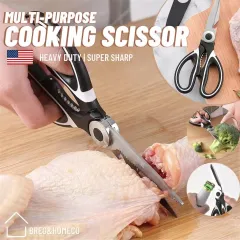 SK5 Japan Multipurpose Scissors Kitchen Chicken Bone Meat Cutting Scissors  Gunting Dapur - KD127