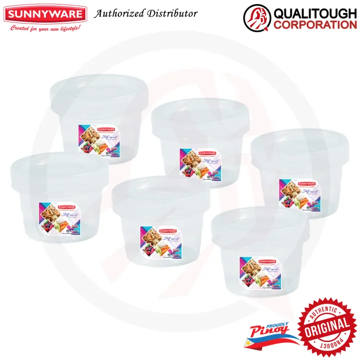 Powder Container Sunnyware 6 pcs Sunnyware 331 400 ml Stuff 'em All Canister Round Container ...