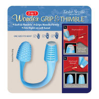 Taylor Seville 2-In-1 Wonder Grip &amp; Thimble-ปลอกนิ้วและที่ดันเข็ม