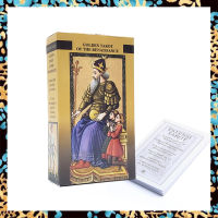 Golden Tarot of the Renaissance ไพ่ยุคเรอแนซ็องส์ | มีคู่มือกระดาษ | ขนาดใหญ่มาตรฐาน12X7ซม. | 78แผ่นไพ่ทาโรต์และ Guidebook เวอร์ชั่นภาษาอังกฤษ | การ์ดไพ่ทาโรต์ Estensi | ไพ่ยิปซี ไพ่ออราเคิล ไพ่ทาโรต์