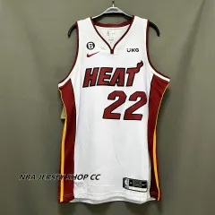  Jimmy Butler Miami Heat Uniform #22 NBA Doujin Basketball  Jersey Top and Bottom Set T-shirt Top and Short Pants Breathable Quick  Drying Undergarment Soft Summer Clothing Cheer Summer Clothing Sports Vest