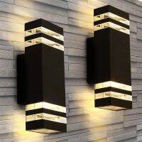 Outdoor Wall Light LED Light GU10  Garden Wall Lamps Double Head Up And Down Lighting Courtyard Balcony Sconce