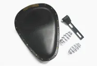 Moto Sportster Black Custom Motocross Seat สำหรับหนังสังเคราะห์ Bobber Chopper รถจักรยานยนต์ Solo Slim Seat Mount