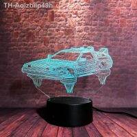 Aolzbiip49h Nightlight ภาพลวงตา 7 สีเปลี่ยนไฟกระพริบ Back to the Levitation รถของเล่น