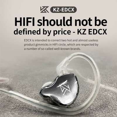 ZZOOI KZ EDCX New Earphones Bass Earbuds In Ear Monitor Headphones Sport HIFI Noise Cancelling  Headset