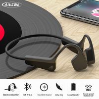 AIKSWE Bone Conduction Headphones Wireless Sports Earphone Bluetooth-Compatible Headset Hands-free With Microphone For Running Over The Ear Headphones