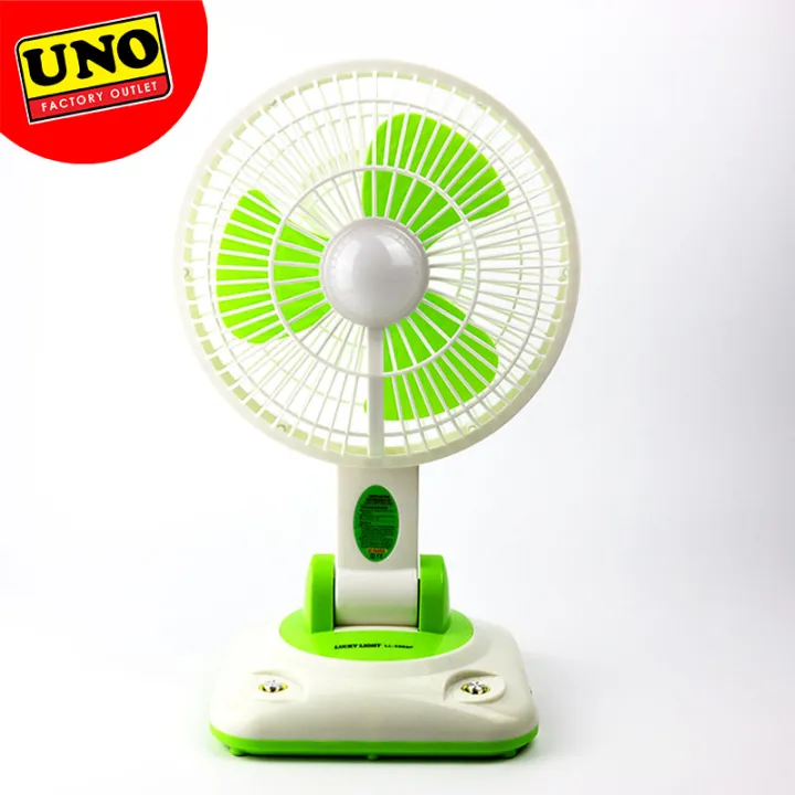 UNO FOLDABLE/RECHARGEABLE ELECTRIC FAN W/LIGHTS | Lazada PH