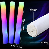 3050 Pc Light-Up LED Foam Sticks Soft Batons Glow Wands Cheer กระพริบหลอดคอนเสิร์ตเรืองแสงเรืองแสงใน Dark Party Supplies