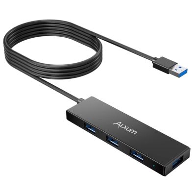ALXUM 4-In-1ฮับ3.0 USB สำหรับแล็ปท็อป Lenovo แมคบุ๊คโปรพีซี USB ต่อขยายฮับ4พอร์ตอะแดปเตอร์สำหรับคอมพิวเตอร์แยก USB3.0
