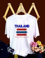 ??เสื้อยืดสกรีน ลายธงชาติไทย เสื้อเชียร์ เสื้อเที่ยว เสื้อทีม ผ้านุ่มใส่สบาย ใส่ได้ทั้งชายและหญิง S-2XL??