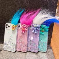 ดูดี กรณี iphone troll doll Apple 11Pro/max เคสโทรศัพท์กลิตเตอร์ x/xs/xr ใส รวมทุกอย่าง 7/8plus6p