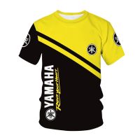 2022 Mens Sport T-shirt Motorcycle Team Cycling short-sleeved YAMAHA  Summer Casual Round Collar