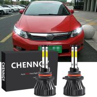 สำหรับ Honda Civic (FB) ปี2011-2016 (ไฟหน้า)-หลอดไฟหน้า LED ไฟต่ำ6000K 12V-32V สีขาวสว่างจำนวน2