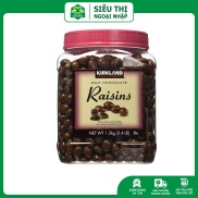 Kẹo Socola Nhân Nho Khô Kirkland Milk Chocolate Raisins 1,5kg