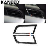 KANEED 2 PCS รถ USA สีคาร์บอนไฟเบอร์ด้านข้าง Air Outlet สติกเกอร์ตกแต่งสำหรับ Ford Mustang 2015-2017