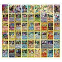 54pcs Pokemon English laser flash card collection anime children collection toy hobby game card Christmas birthday gift