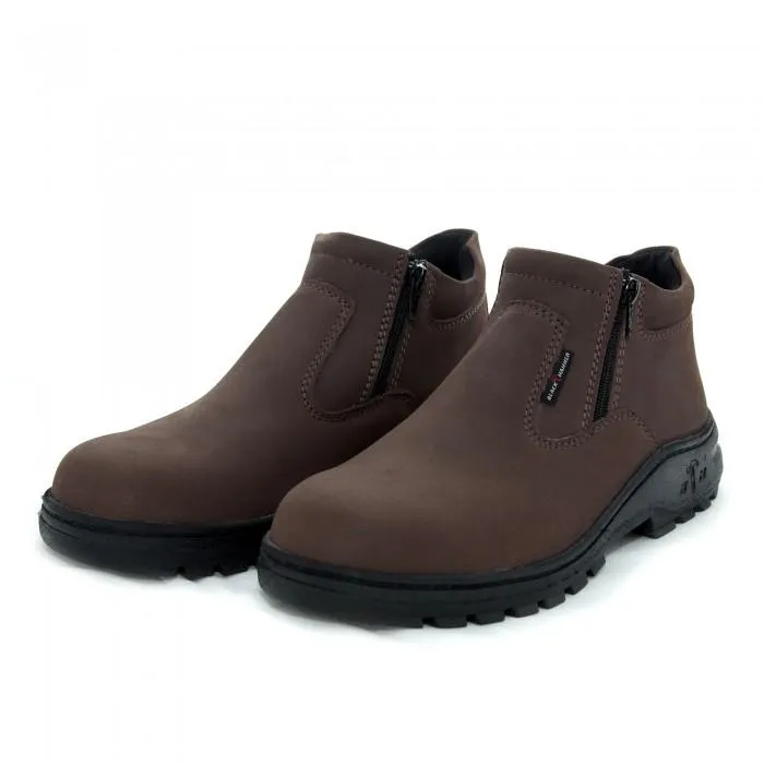 Black Hammer 2000 Series Mid cut Zip on Safety Shoes BH2882 Lazada