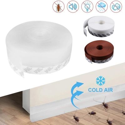 5M Weather Stripping Silicone Door Bottom Seal Strip Window Sealing Sticker Self Adhesive Weatherstrip Windshield sealing tape