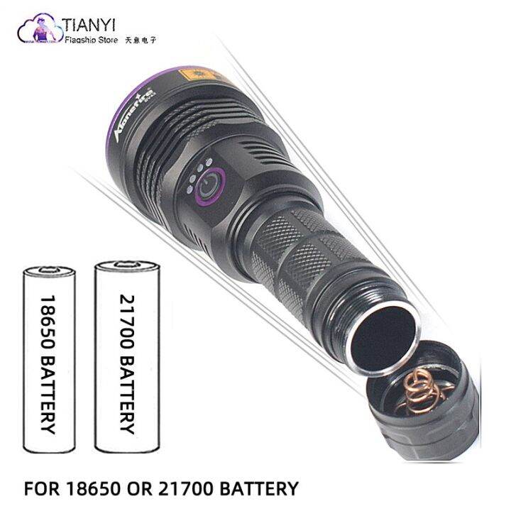 60w-high-power-365nm-uv-strong-light-flashlight-outdoor-waterproof-money-detection-and-anti-counterfeiting-identification-rechargeable-flashlights