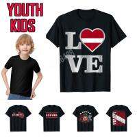 2023 new100 Cotton Youth Kids Laija Flag T-Shirt Cool Laian Laia T-Shirt Map For Children T Shirt Tops Boy Girl Tee