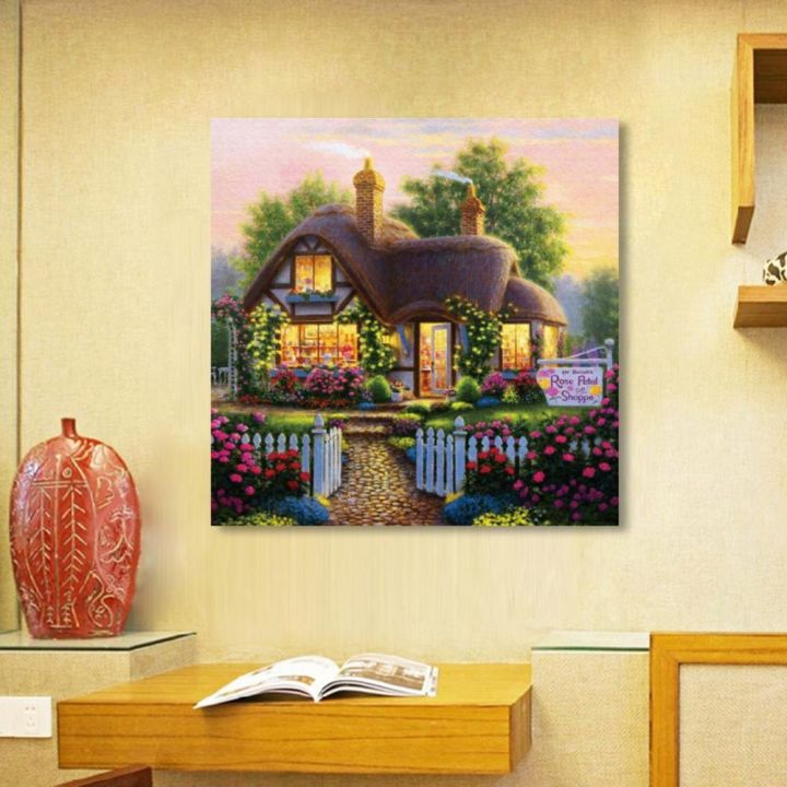 diy-drill-home-to-cottage-เพชรสติกเกอร์ภาพวาดแปะผนัง-home-decor