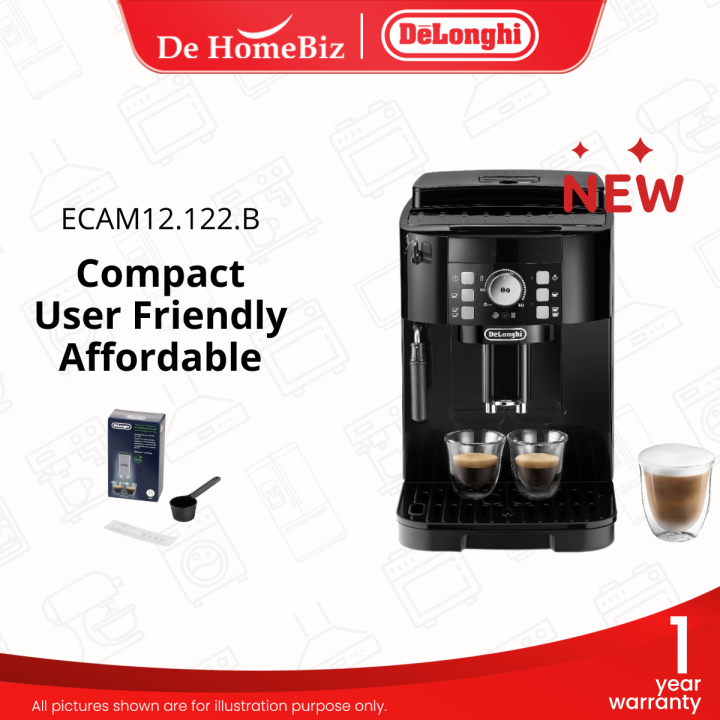 DELONGHI ECAM12.122.B Magnifica S Fully Automatic Coffee Machine ...