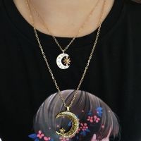 Moon Star Sun Necklace