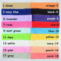 100 pcslot , 1.57" inch Stretch Lace Headbands - You Choose Colors