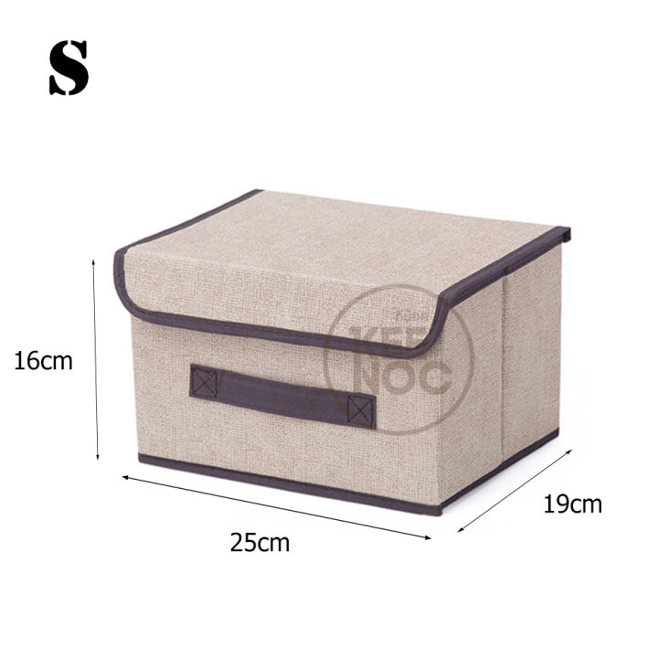 กล่องผ้า-กล่องผับได้-กล่องใส่ผ้า-กล่องอเนกประสงค์-กล่องเก็บของ-กล่องใส่ของ-2-ขนาด